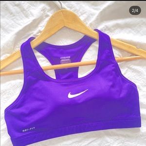 Nike women solid Purple sports Bra